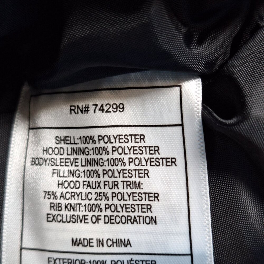 Canada Weathergear Black Hooded Coat Woman size small - Picture 3 of 7